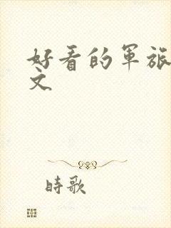 好看的军旅甜宠文