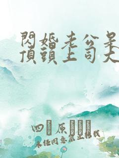 闪婚老公是我的顶头上司大结局