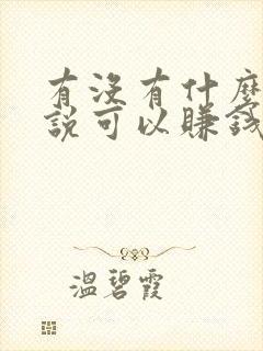 有没有什么看小说可以赚钱的软件