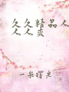 久久精品人人妻人人爽