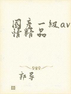 国产一级av剧情精品