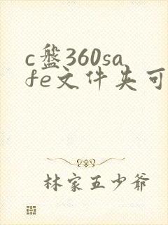 c盘360safe文件夹可以删除吗