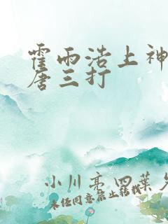 霍雨浩上神界被唐三打