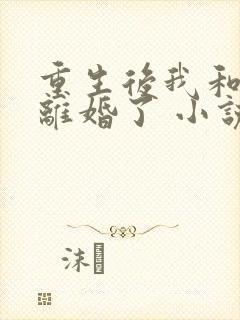 重生后我和渣男离婚了 小说