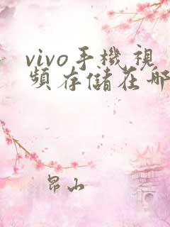 vivo手机视频存储在哪个文件夹里面