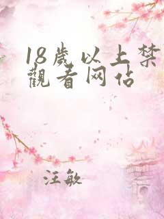 18岁以上禁止观看网站