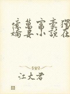 亿万富豪独宠小娇妻小说在线阅读