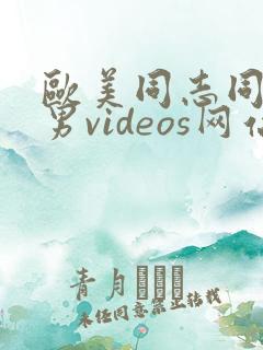 欧美同志同性猛男videos网站