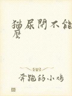 猫尿闭不能吃什么