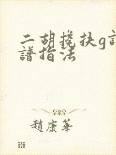 二胡搀扶g调简谱指法