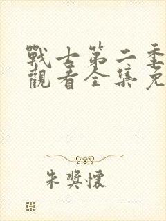 战士第二季在线观看全集免费播放