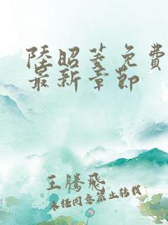 陆昭菱免费阅读最新章节