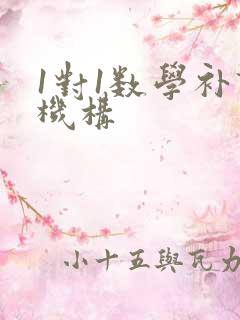 1对1数学补课机构