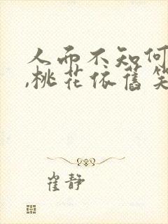 人面不知何处去,桃花依旧笑春风全诗