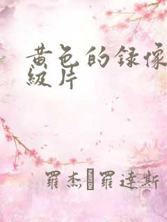 黄色的录像带一级片