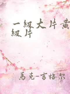 一级大片黄色一级片