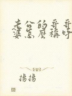 老公的哥哥的老婆怎么称呼