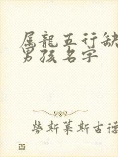 属龙五行缺火的男孩名字