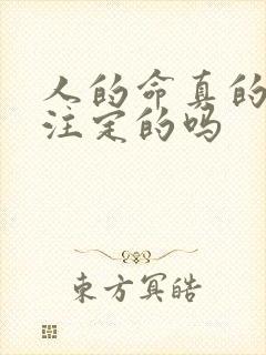 人的命真的是天注定的吗