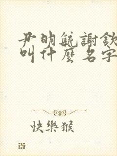 尹明毓谢钦小说叫什么名字