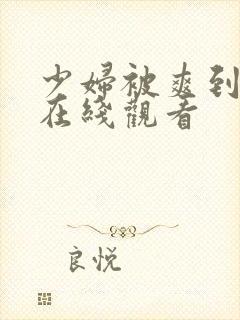 少妇被爽到高潮在线观看