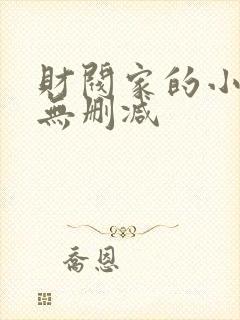 财阀家的小儿子无删减