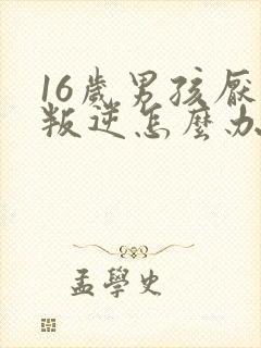 16岁男孩厌学叛逆怎么办孩子