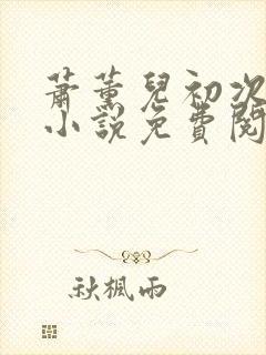 萧薰儿初次承欢小说免费阅读