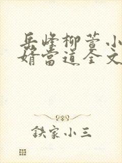 岳峰柳萱小说赘婿当道全文