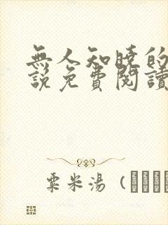 无人知晓的她小说免费阅读