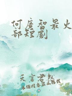 何广智最火的5部短剧