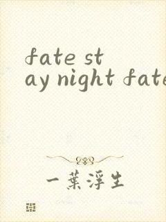 fate stay night fate
