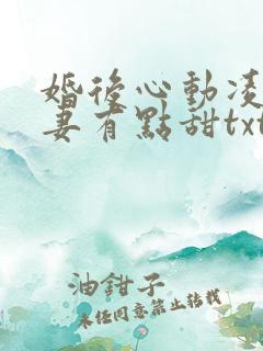 婚后心动凌总追妻有点甜txt全集下载