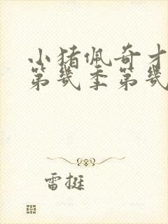 小猪佩奇才艺日第几季第几集