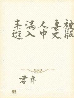 丰满人妻被猛烈进入中文版