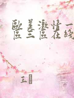 欧美激情一区二区三区在线