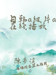 日韩a级片av在线播放