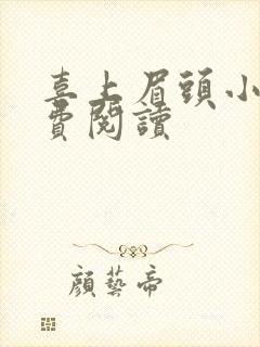 喜上眉头小说免费阅读