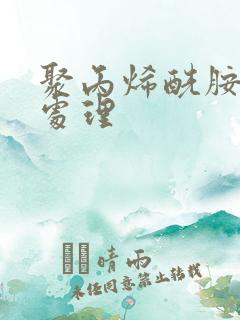 聚丙烯酰胺污水处理