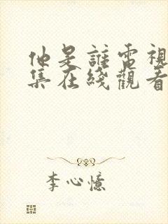 他是谁电视剧全集在线观看免费