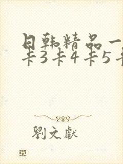 日韩精品一卡2卡3卡4卡5卡