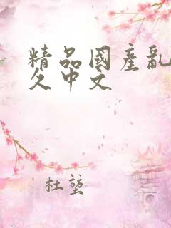 精品国产乱码久久中文