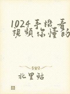 1024手机看视频你懂的