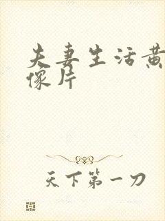 夫妻生活黄色录像片