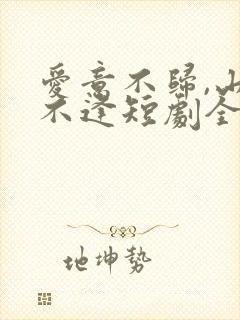 爱意不归,山水不逢短剧全集