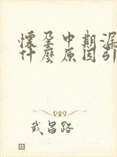 怀孕中期漏尿是什么原因引起的