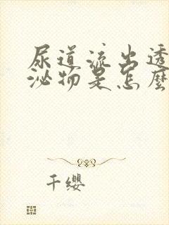 尿道流出透明分泌物是怎么回事