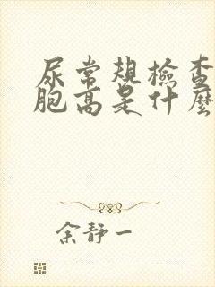 尿常规检查白细胞高是什么原因