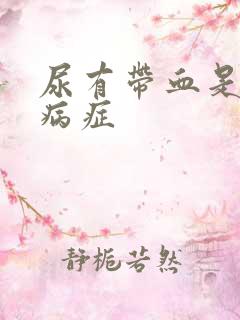 尿有带血是什么病症