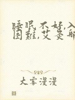 睡眠不好,入睡困难,艾灸哪里